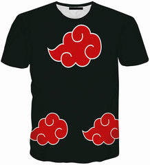 Men Naruto 3D Print Short Sleeve Pullover Regular Fit T Shirt Color 18