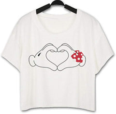 Women's Summer 3D Digital Printed Baggy Bat Casual T Shirt Hands