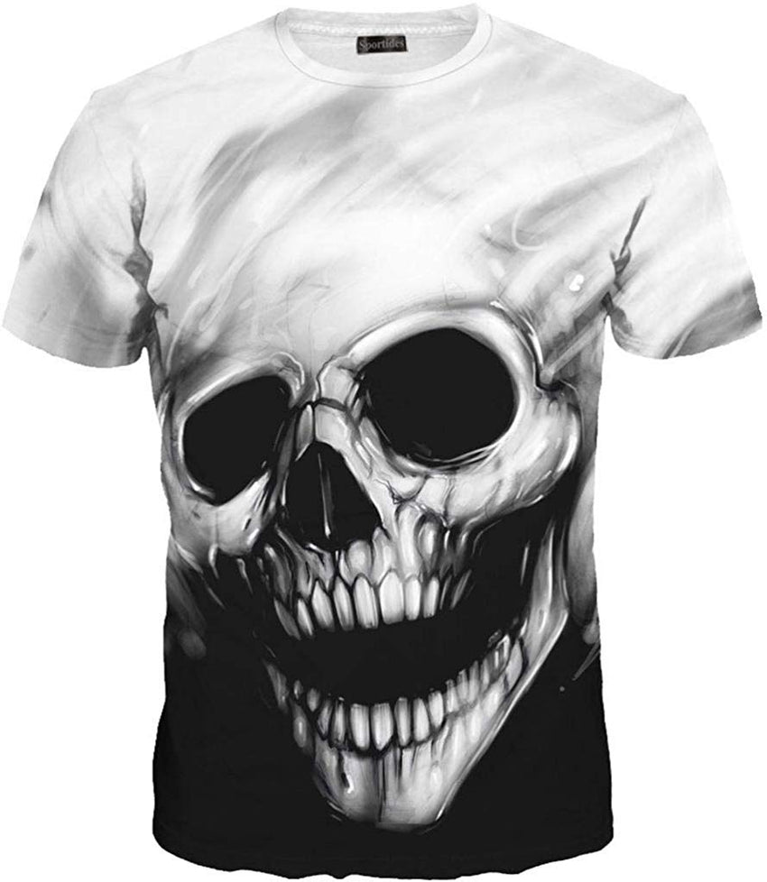 Unisex Men Women Casual 3D Printed Short Sleeves Couple T Shirt Tee LYT046 Lyt084 whiteblack