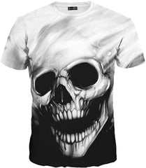 Unisex Men Women Casual 3D Printed Short Sleeves Couple T Shirt Tee LYT046 Lyt084 whiteblack