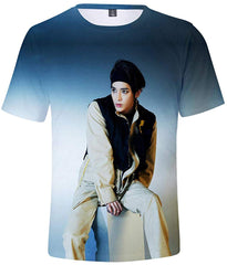 Kpop NCT 127 T Shirt New Album WE are Superhuman 3D Printing Shirt Johnny Haechan Jungwoo Tee for Womens Mens Nct 127 d