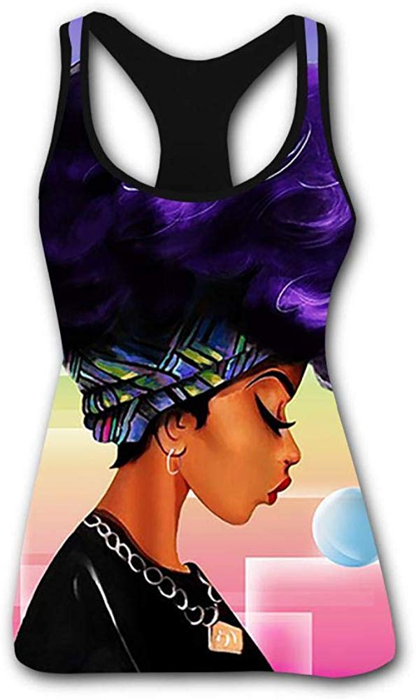 Women's T Shirts Black History Month Afro Word Art Natural Hair Styles 3D Print Casual Tops for Women Tees 5black