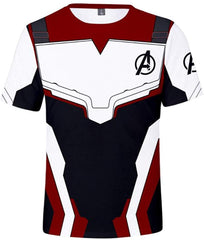 Men's 3D Avenger's Endgame T Shirt Quantum Sports Suit Fitness Shirt, T shirt T7
