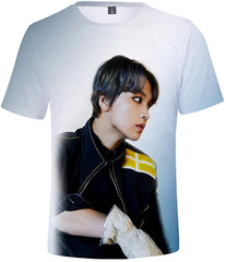 Kpop NCT 127 T Shirt New Album WE are Superhuman 3D Printing Shirt Johnny Haechan Jungwoo Tee for Womens Mens Nct 127 a