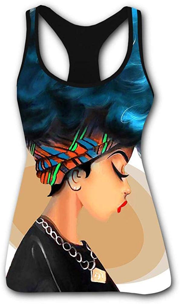 Women's T Shirts Black History Month Afro Word Art Natural Hair Styles 3D Print Casual Tops for Women Tees 3black