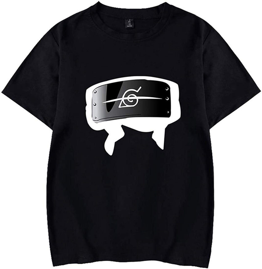 Men's Novelty Tee Tops 3D Printed Cosplay Costumes with The Japanese Anime Naruto T Shirts Headband B
