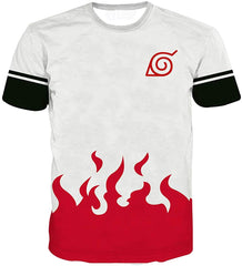 Men Naruto 3D Print Short Sleeve Pullover Regular Fit T Shirt Color 5