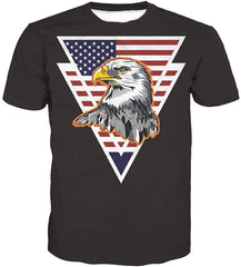 Unisex 3D Novelty Tshirts Men Graphic Funny Tees Printed Crewneck Short Sleeve Summer Top T Shirts Usa eagle