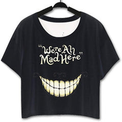 Women's Summer 3D Digital Printed Baggy Bat Casual T Shirt Mouth2
