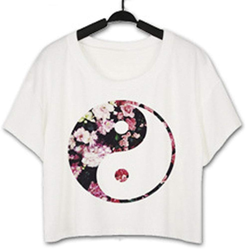 Women's Summer 3D Digital Printed Baggy Bat Casual T Shirt Shivering