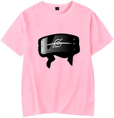 Men's Novelty Tee Tops 3D Printed Cosplay Costumes with The Japanese Anime Naruto T Shirts Headband P
