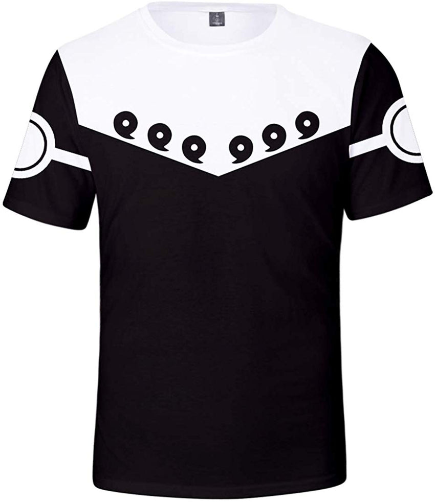 Men's Novelty Tee Tops 3D Printed Cosplay Costumes with The Japanese Anime Naruto T Shirts Wb 0991
