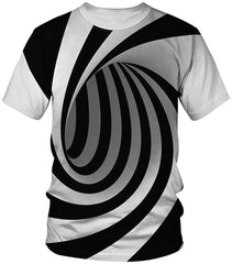 Sanatty Unisex Womens Mens Summer T Shirts Graphic 3D Galaxy T Shirts Tops Couple Tees Vortex