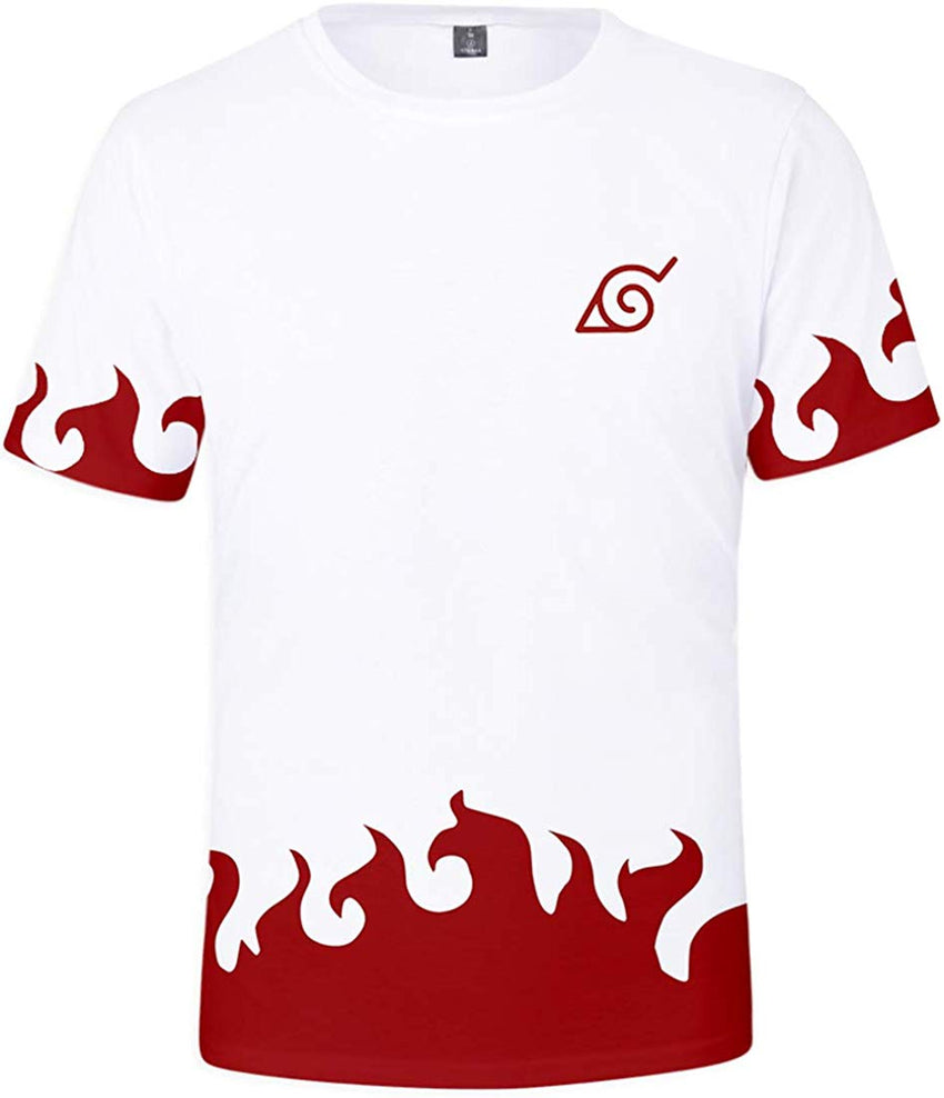 Men's Novelty Tee Tops 3D Printed Cosplay Costumes with The Japanese Anime Naruto T Shirts Four