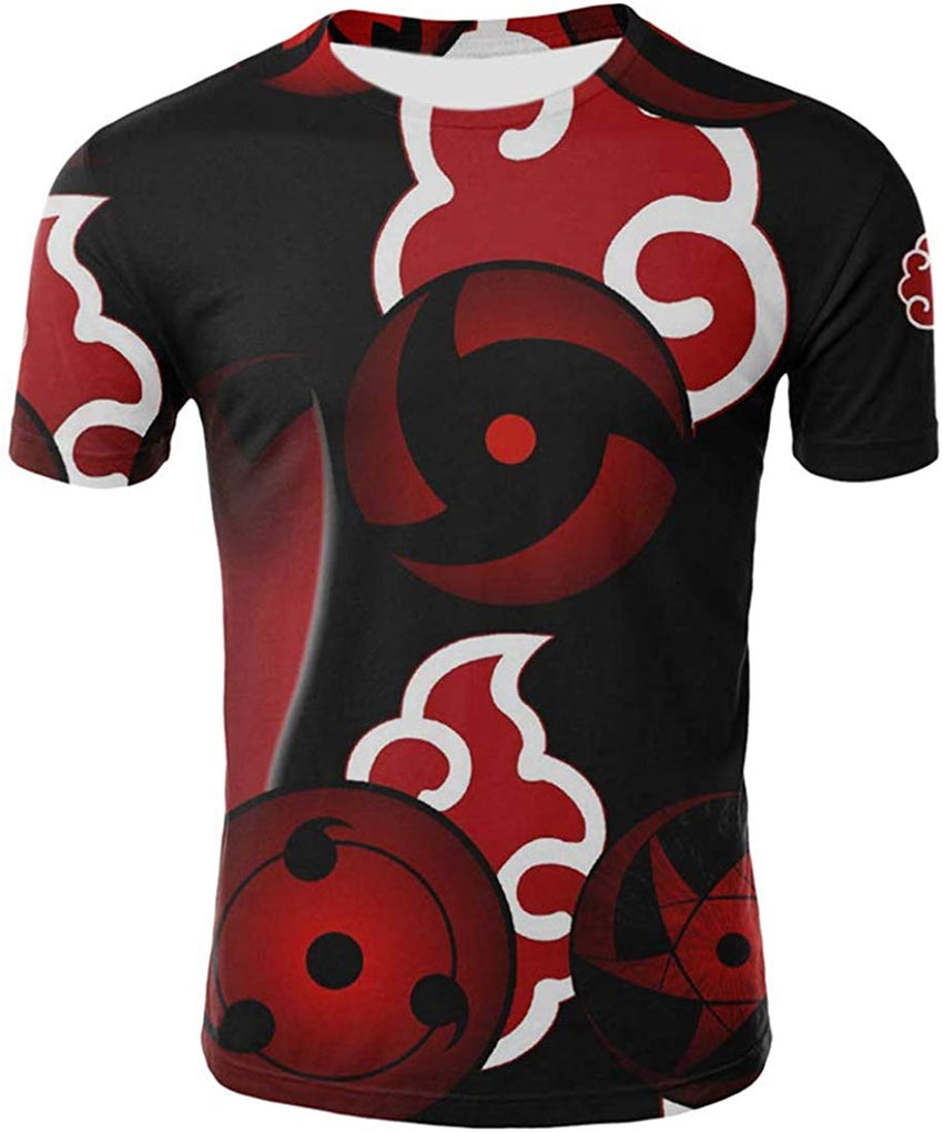 Unisex 3D Anime Naruto Printed Short Sleeve T Shirts Creative 3D Print Anime Tees Color 12