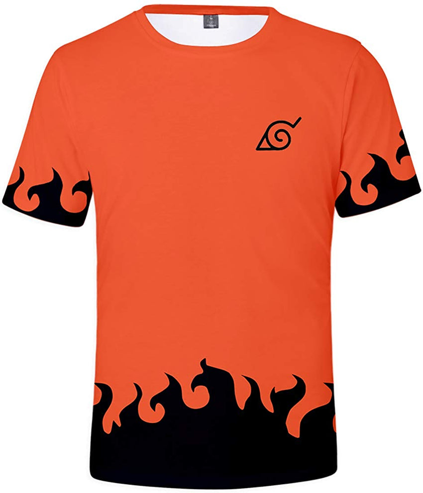 Men's Novelty Tee Tops 3D Printed Cosplay Costumes with The Japanese Anime Naruto T Shirts Six