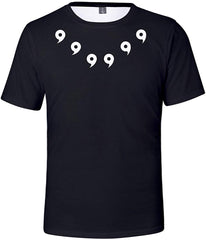 Men's Novelty Tee Tops 3D Printed Cosplay Costumes with The Japanese Anime Naruto T Shirts Comma B 2098