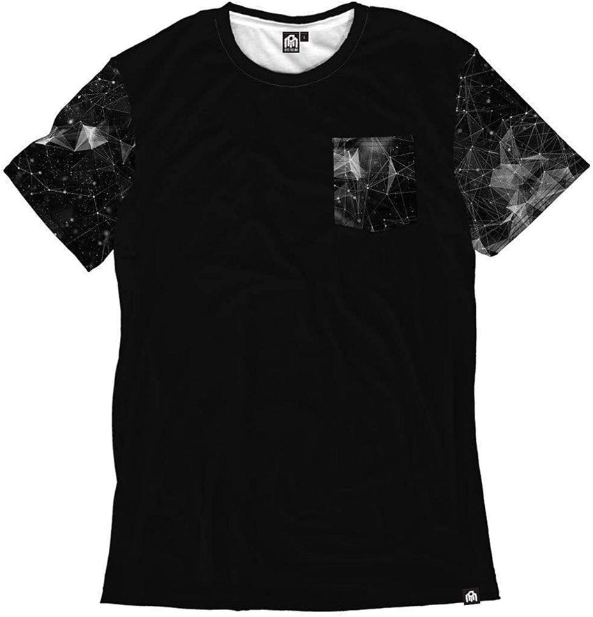 Men's Casual Short Sleeve Vibrant Tee Shirts Spectrum Pocket