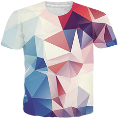 Men Women 3D Novelty Graphic T Shirts Short Sleeve Crewneck Tie Dye Tee Tops for Casual Dinomond