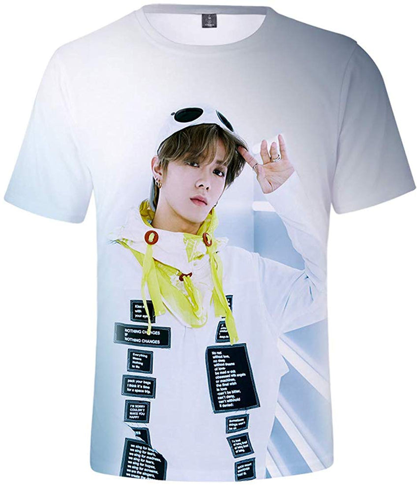 Kpop NCT 127 T Shirt New Album WE are Superhuman 3D Printing Shirt Johnny Haechan Jungwoo Tee for Womens Mens Nct 127 g