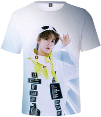 Kpop NCT 127 T Shirt New Album WE are Superhuman 3D Printing Shirt Johnny Haechan Jungwoo Tee for Womens Mens Nct 127 g
