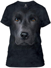 Black Lab Face Women's T Black