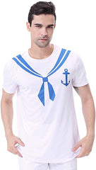 Men's Sailor 3D Printed T Shirts White