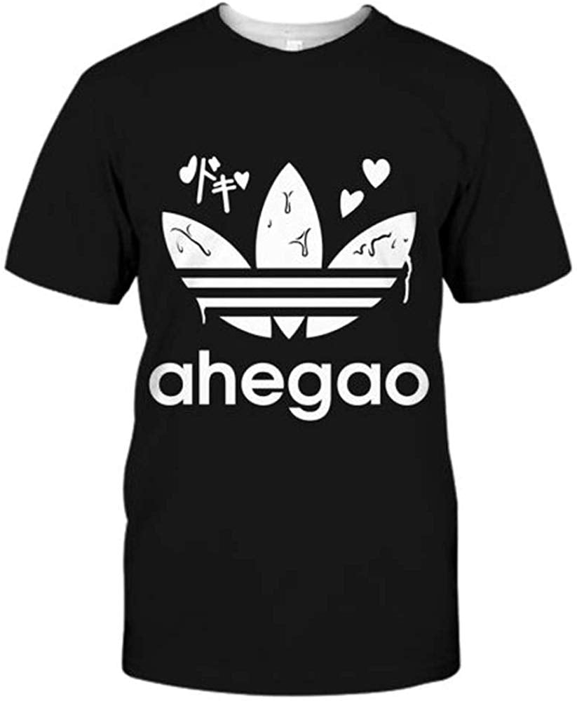 Ahegao Printed T Shirt 3D Printed Short Sleeve Venom Unisex A 03 dx