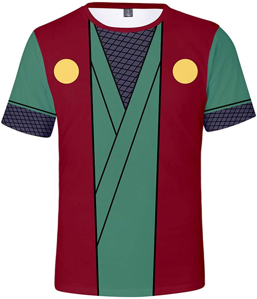 Men's Novelty Tee Tops 3D Printed Cosplay Costumes with The Japanese Anime Naruto T Shirts Rg 2095