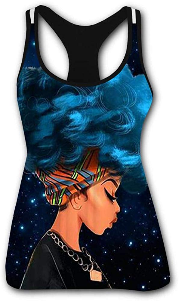 Women's T Shirts Black History Month Afro Word Art Natural Hair Styles 3D Print Casual Tops for Women Tees 4black