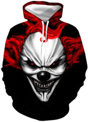 Men's T Shirt Short Sleeve 3D Print Clown Shirts Funny Style1