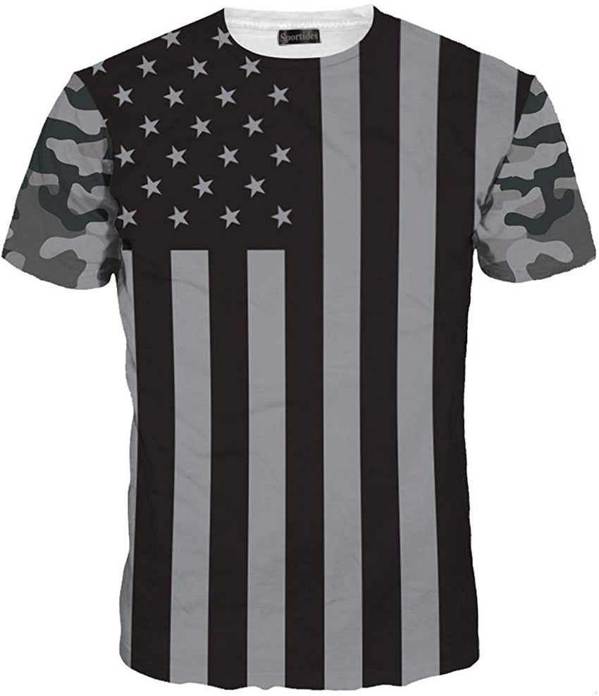 Unisex Men Women Casual 3D Printed Short Sleeves Couple T Shirt Tee LYT046 Lyt087 gray