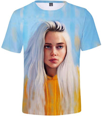 3D Print Shirt Causual Tops Short Sleeve T Shirts for Fans Women Men and Teen E00601