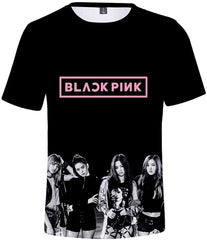 Kpop Printing T Shirt Jisoo Jennie Rose Lisa Jisoo Shirt Tee For Womens Mens Black G