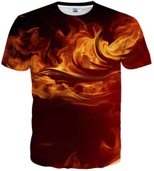 Unisex Casual 3D Print Short Sleeve T Shirt Tees Yellow47