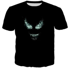 3D Unisex 3D Printed Spiderman Venom Villain Skull T shirt Funny Dy 03