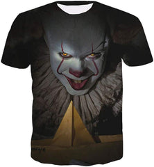 Men's T Shirt Short Sleeve 3D Print Clown Shirts Funny Style2