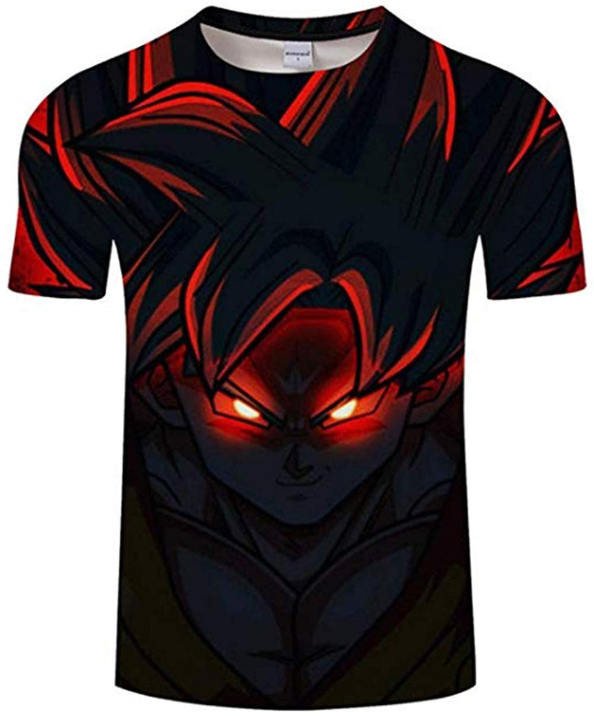 Men Dragon Ball 3D Print Short Sleeve Pullover Regular Fit T Shirt Color 5