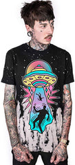 Women T Shirt Fashion Girls Punk Tee Tops 3D Printing Loose Short Sleeve Streetwear Hip Hop Tshirt Ufo