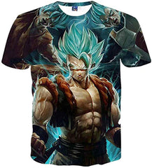 Men Dragon Ball 3D Print Short Sleeve Pullover Regular Fit T Shirt Color 2