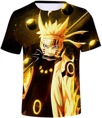 Unisex 3D Anime Naruto Printed Short Sleeve T Shirts Creative 3D Print Anime Tees Color 2