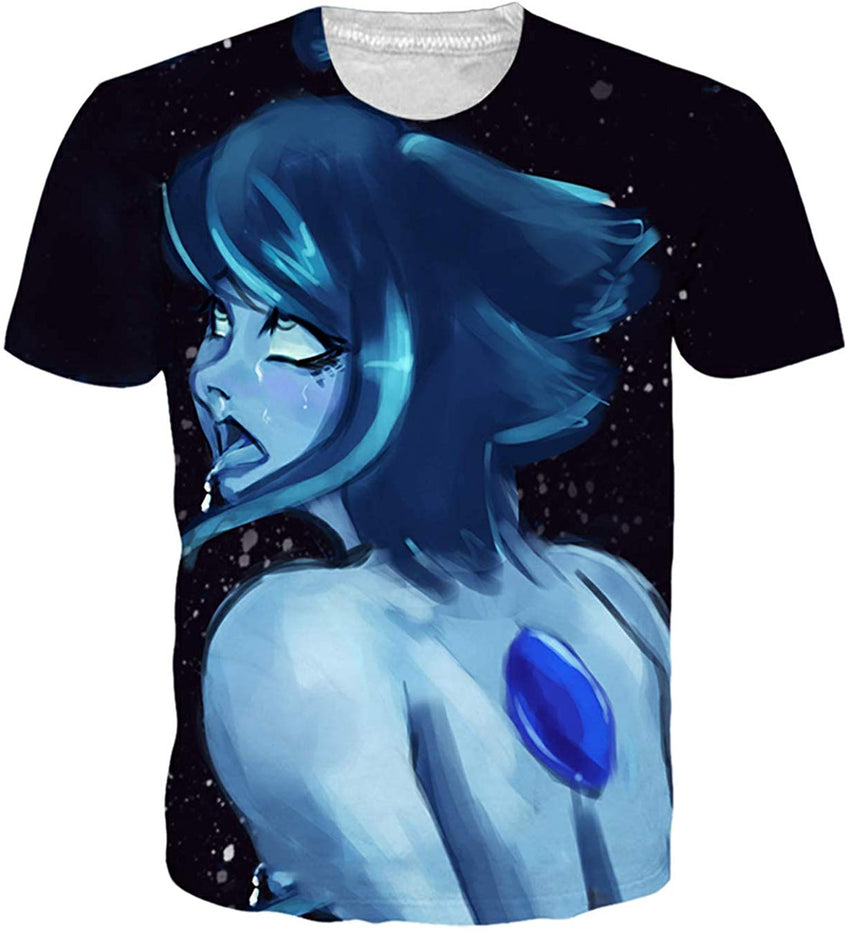 Mens T Shirts 3D Graphic Short Sleeve Tees Funny Printed Summer Tops A1