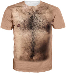 Unisex 3D Printed Funny T Shirts Casual Cool Summer Short Sleeve Tees 2019 A0 chest Hairy