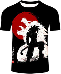 Men Dragon Ball 3D Print Short Sleeve Pullover Regular Fit T Shirt Color 32