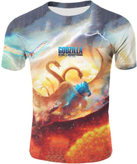 God Zilla 2 King Of The Monsters Mens Boys Girls 3D Printed s Tshirts Godz43