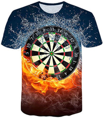 Summer Men's Clothing O Neck Clock Jacket Beer Short Sleeved 3D T Shirt Large Size 5XL Txx024