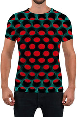 Unisex Fashion 3D Print T Shirts Funny Graphics Pattern Crewneck Short Sleeve Tees for Mens Womens Honeycomb Briquette