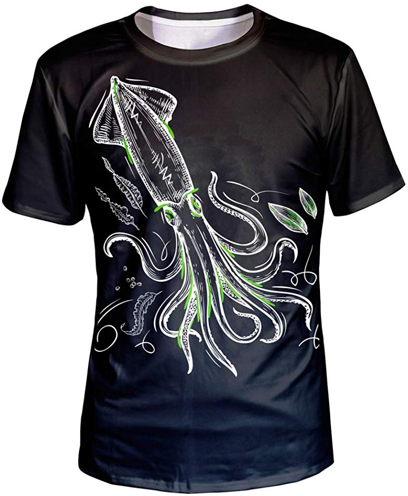 Unisex 3D Graphic T Shirt Colorful Design Short Sleeve Crewneck Digital Tee for Young Design12