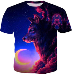 Unisex Casual Cool 3D T Shirts Summer Fashion Shirts Wolf 7