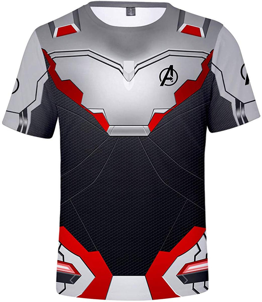 Men's 3D Avenger's Endgame T Shirt Quantum Sports Suit Fitness Shirt, T shirt T9